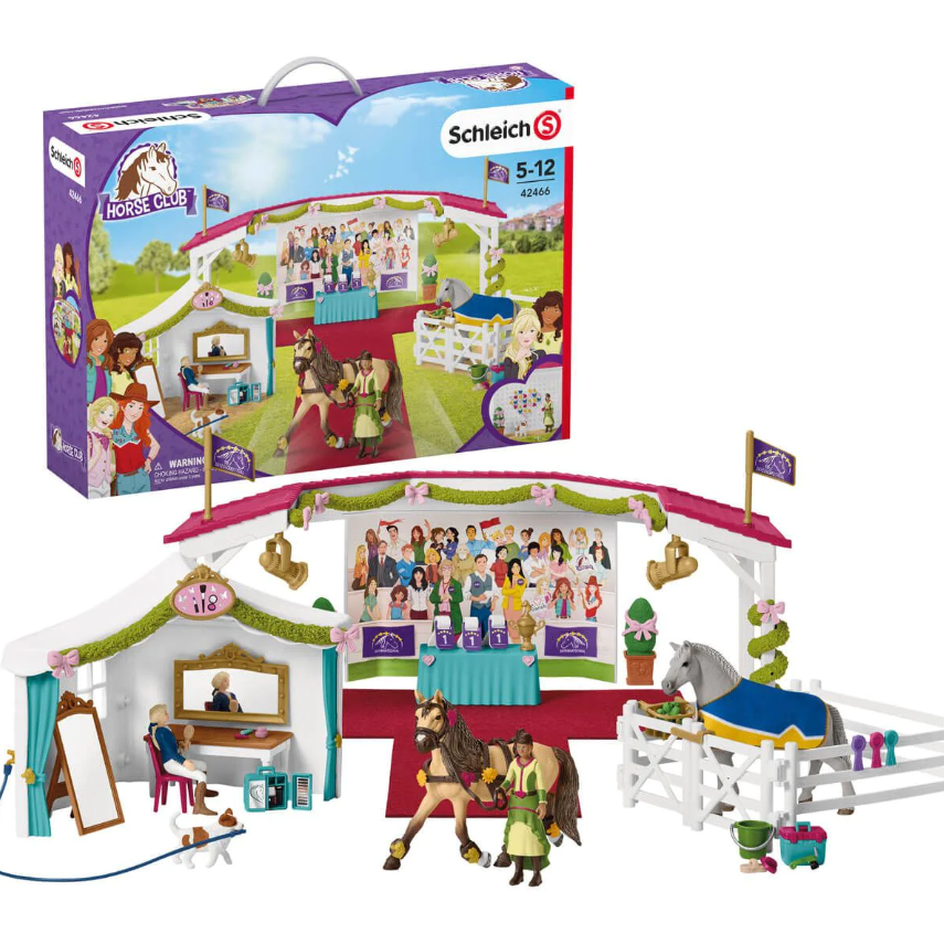 Schleich Big Horse Show With Horses displaying contents and showing packaging in Ireland