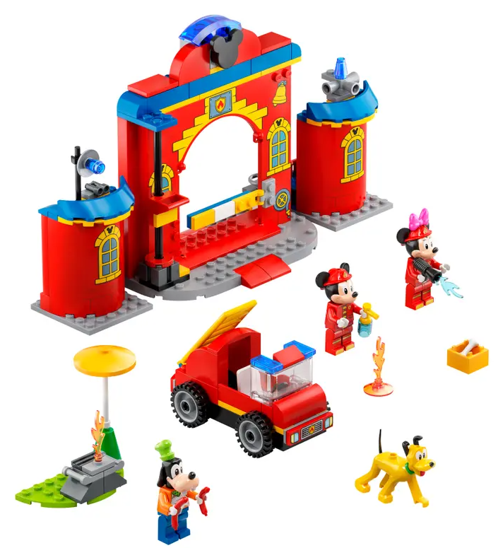 Lego Disney Mickey and Friends Fire Truck and Station