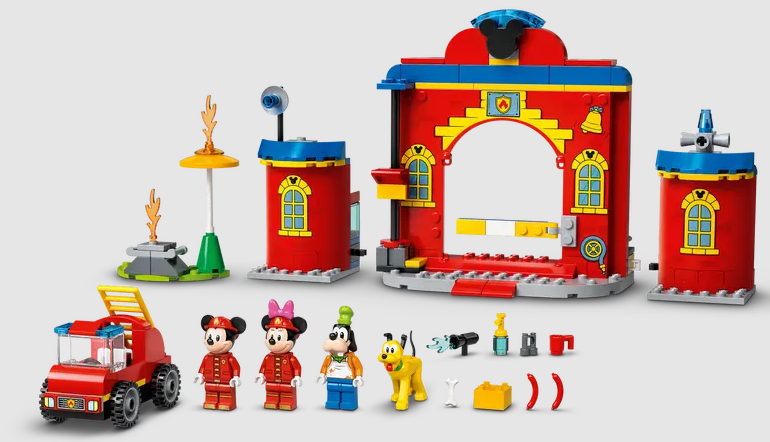 Lego Disney Mickey and Friends Fire Truck and Station