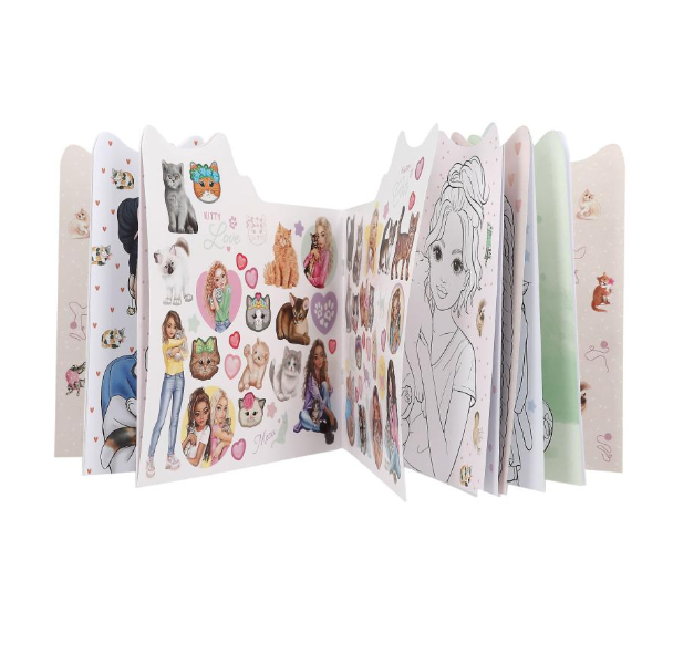 TOPModel Kitty Colouring Book Figural KITTY and DOGGY 12713