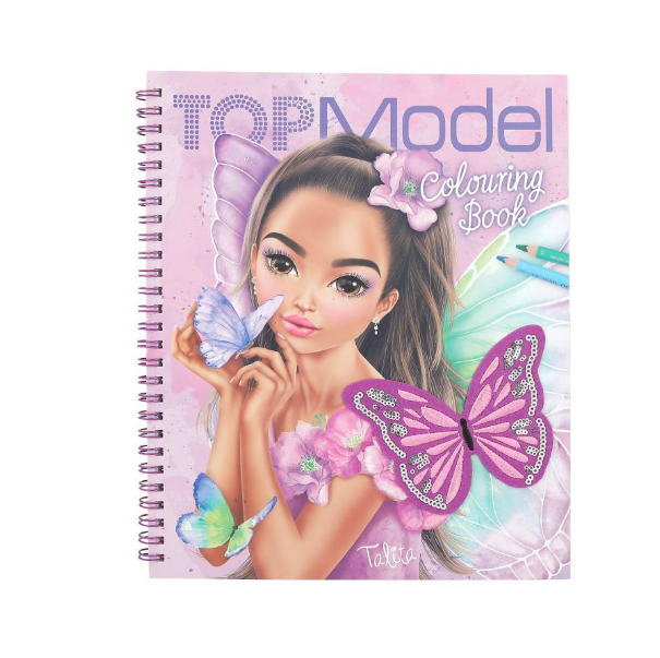 TOPModel Colouring Book With Sequins FAIRY LOVE