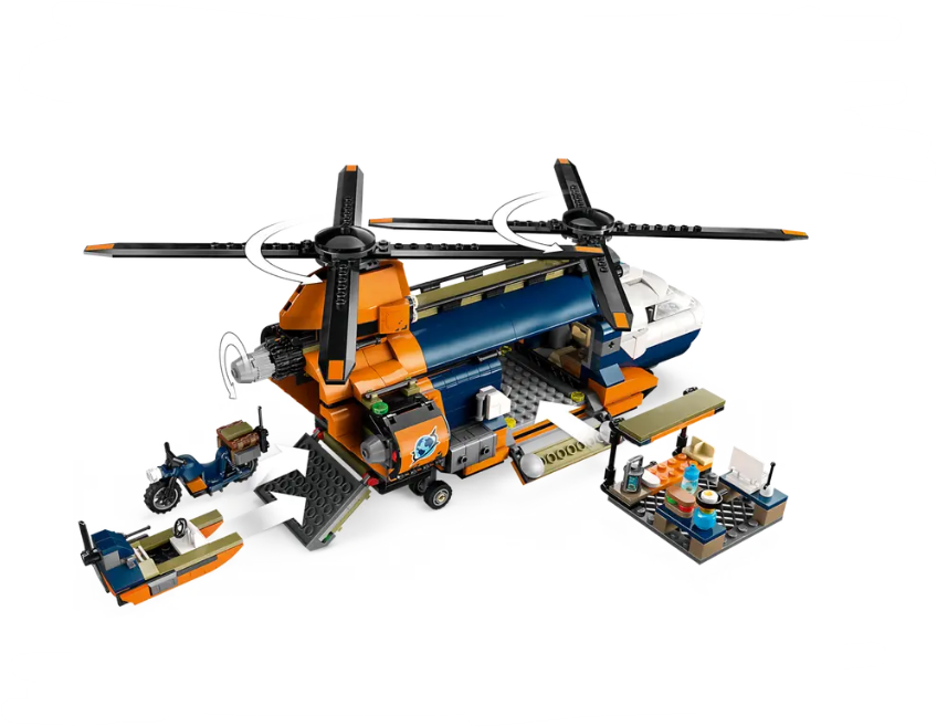 Lego City Jungle Explorer Helicopter at Base Camp - 60437