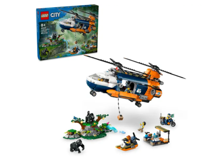 Lego City Jungle Explorer Helicopter at Base Camp - 60437