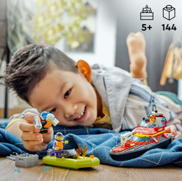 Lego City Fire Rescue Boat