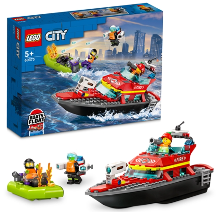 Lego City Fire Rescue Boat - 60373