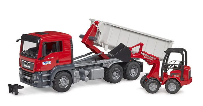 Bruder Truck & Roll-off Container & Schafeff