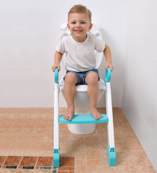 Dreambaby Step-Up Toilet Trainer - Blue/White