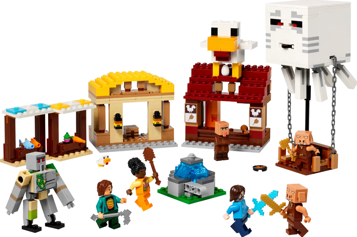 Image of Lego Minecraft - Ghast Balloon Village Attack - 21273