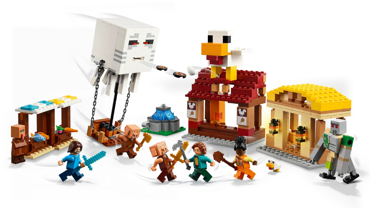 Lego Minecraft The Ghast Balloon Village Attack