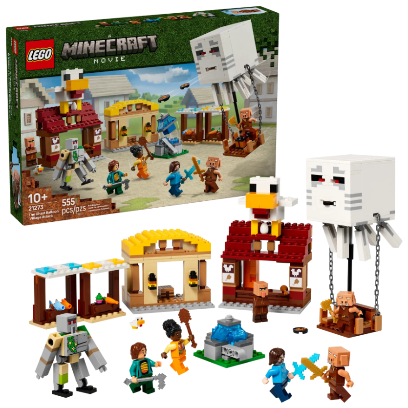 Image of Lego Minecraft - Ghast Balloon Village Attack - 21273