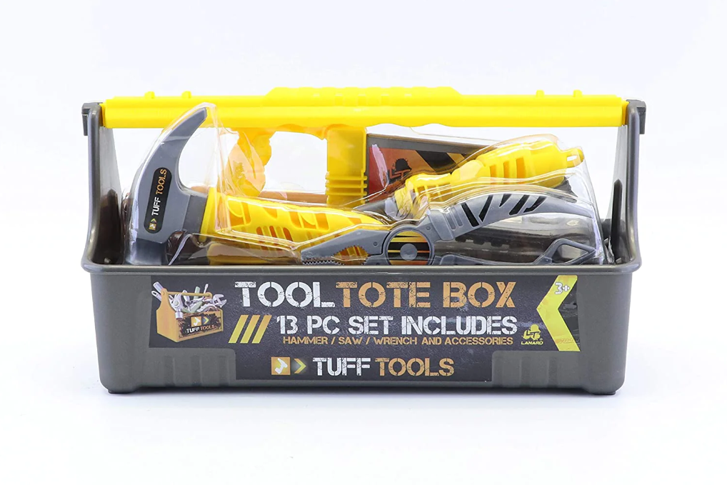 Image of Lanard Tuff Tools - 13 piece Tool Tote Box