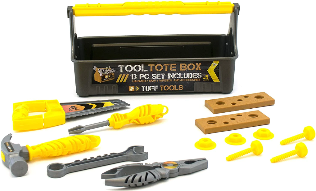 Image of Lanard Tuff Tools - 13 piece Tool Tote Box