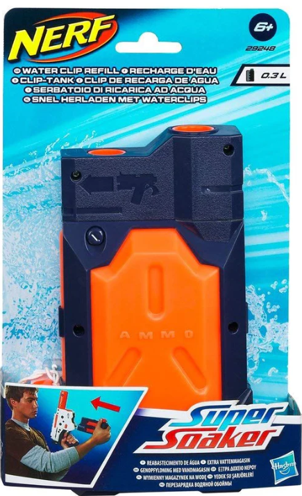 Image of Nerf Super Soaker Water Clip Refill 0.3L