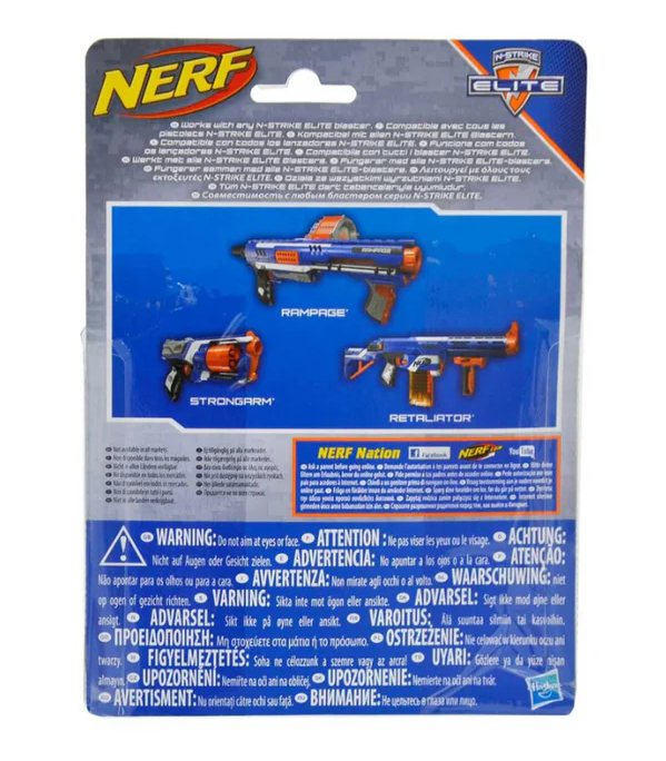 Image of NERF N-Strike Elite Clip System Darts 12-Dart Pack -Blue