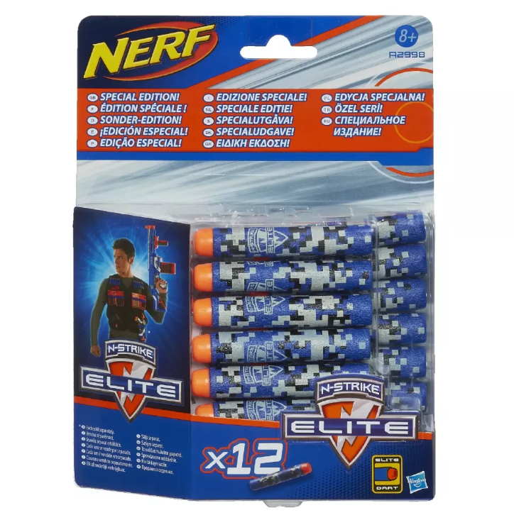 Image of NERF N-Strike Elite Clip System Darts 12-Dart Pack -Blue