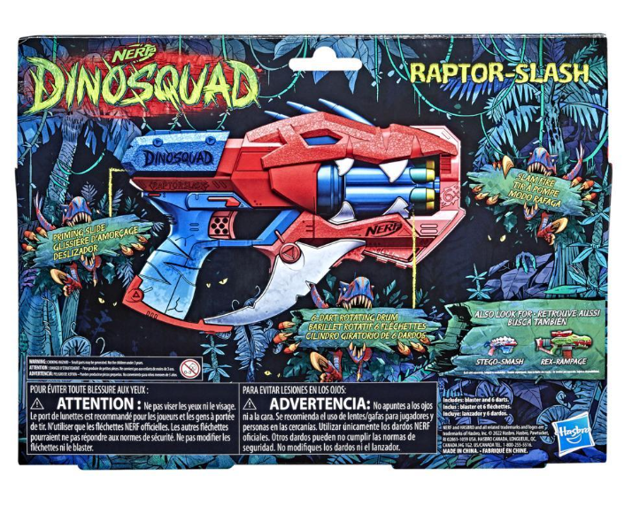 Image of Nerf Dinosquad Raptor-Slash Dart Blaster