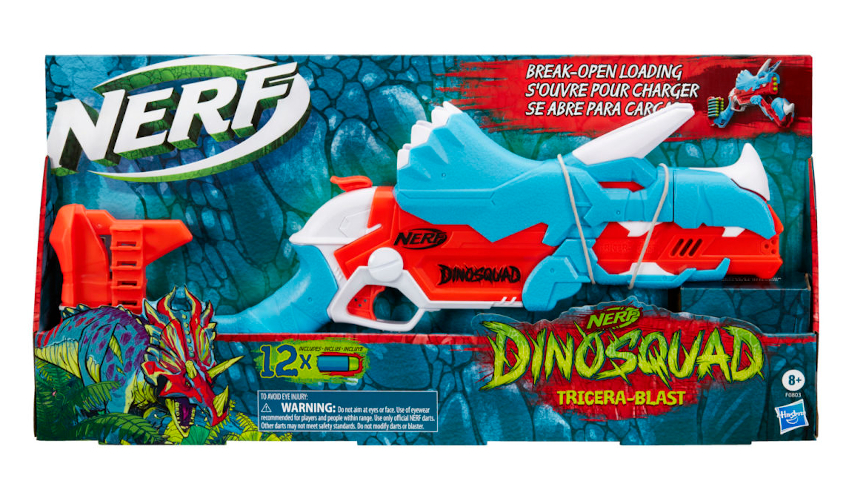 Image of Nerf DinoSquad tricera-Blast Dart Blaster