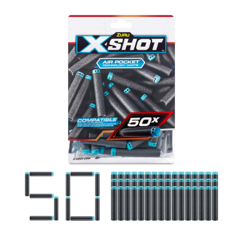 X-Shot Air Pocket Technology Darts – 50 Darts