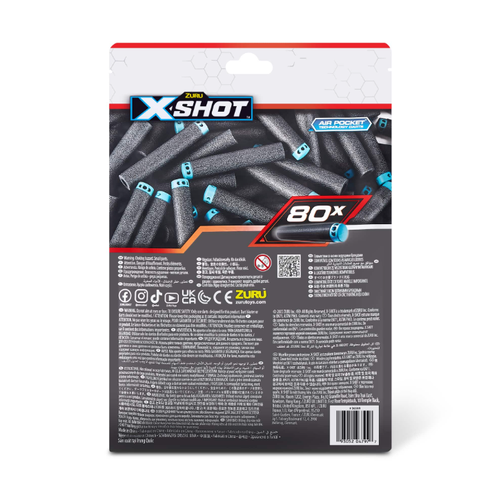 Image of X-Shot Air pocket Technology Darts 80x