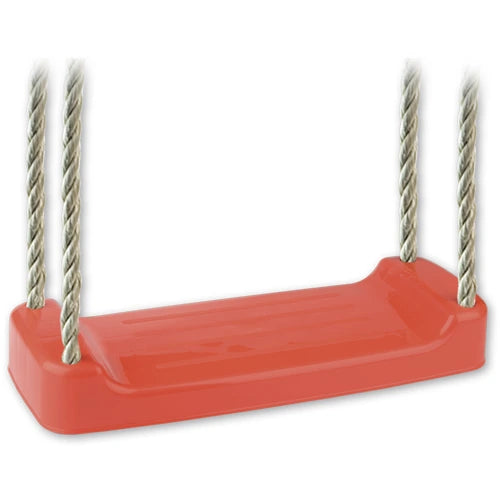 Orange 4 rope swing seat on a white background