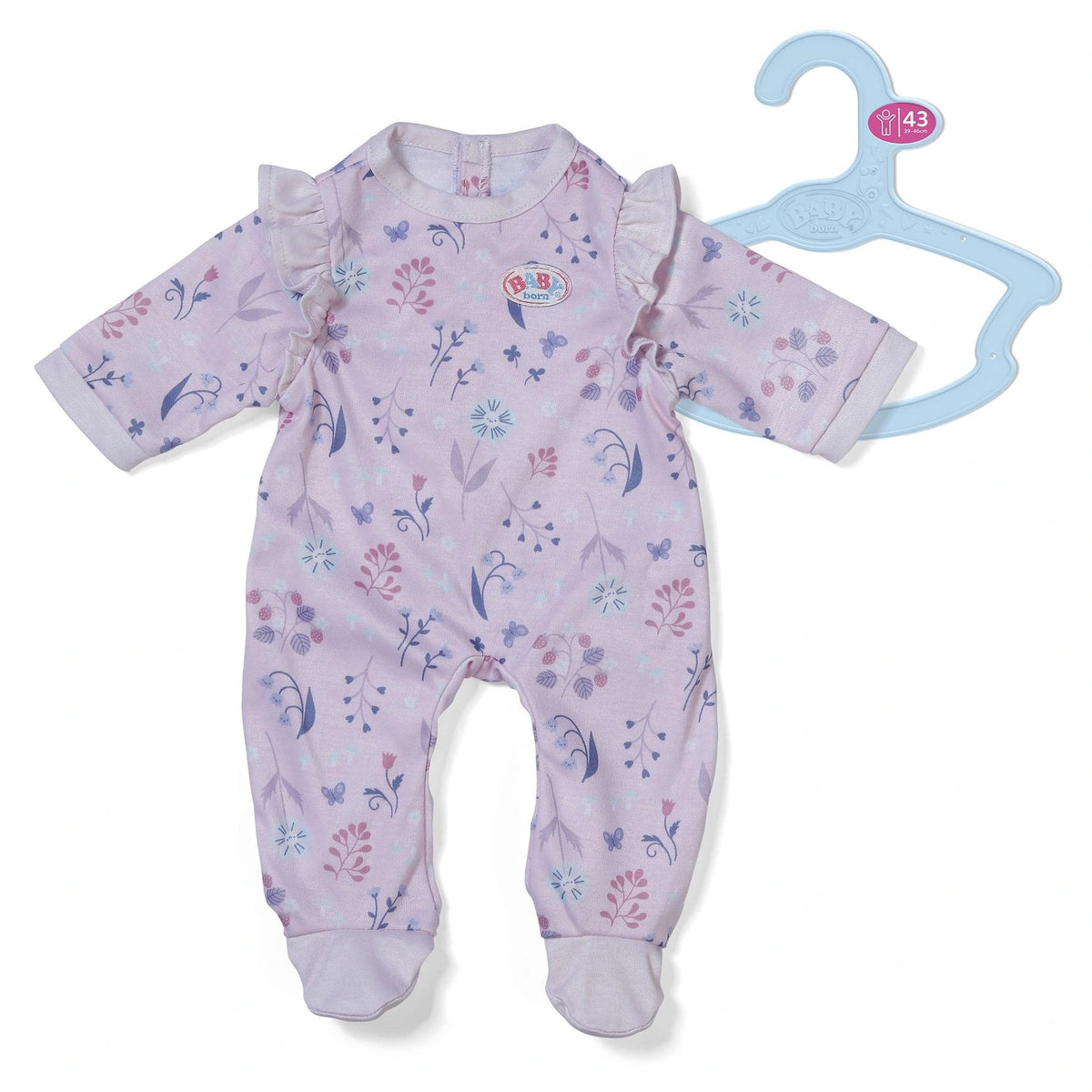 Baby Born Romper Forest 43cm with blue Baby Born clothes hanger