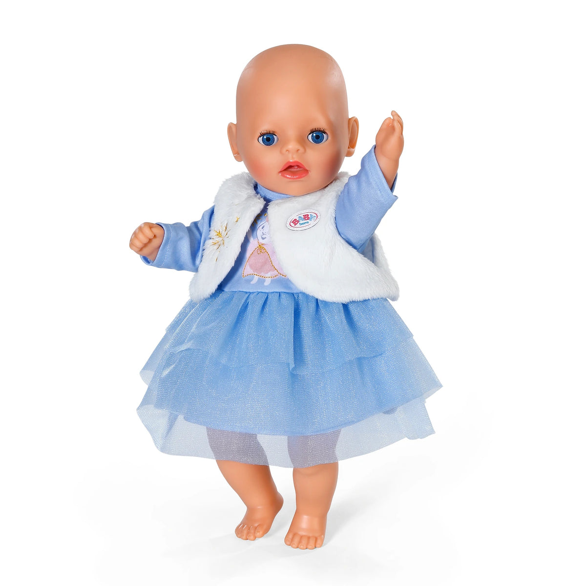 Baby Born Winterdress 36cm outfit worn by standing baby doll