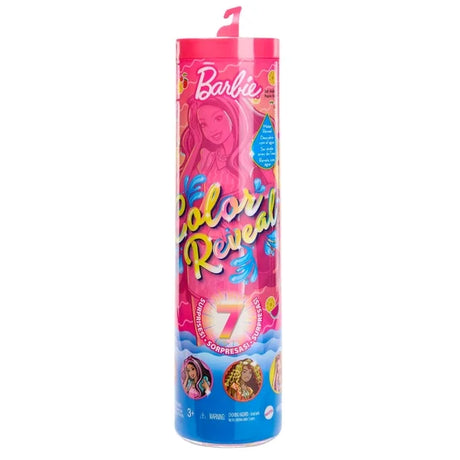 Barbie Colour Reveal Sweet Fruit Doll tube packaging - Ireland