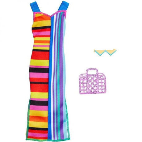 Barbie Fashion Accessories Rainbow Dress with Bag Set Ireland