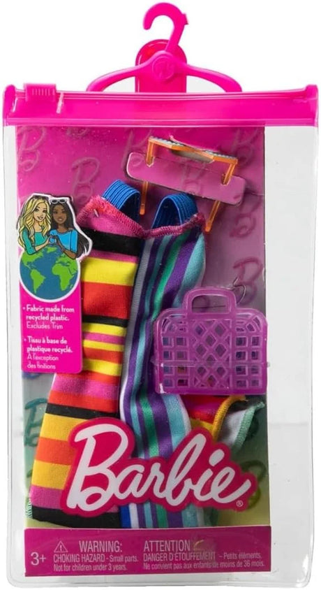 Barbie Complete Fashion Accessories Rainbow Dress Outfit Set Ireland