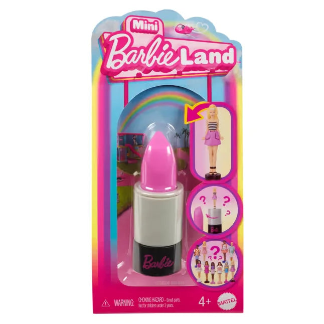 Barbie Mini BarbieLand Fashionistas Dolls packaging with lipstick case and surprise doll – Ireland