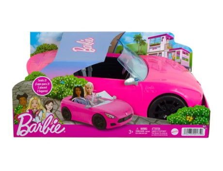Barbie Pink Convertible Vehicle toy in retail packaging with seating for 2 dolls Ireland