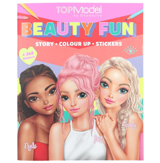 TOPModel Beauty Fun Colouring Book