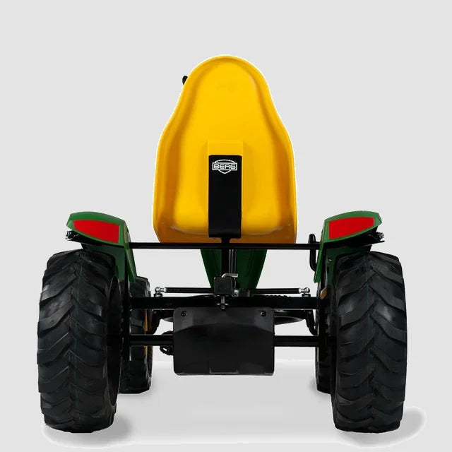 BERG John Deere BFR go-kart rear view showing yellow seat and wide tyres – Ireland