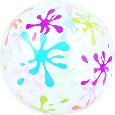 Bestway Splash and Play inflatable beach ball with colourful splash prints, Ireland