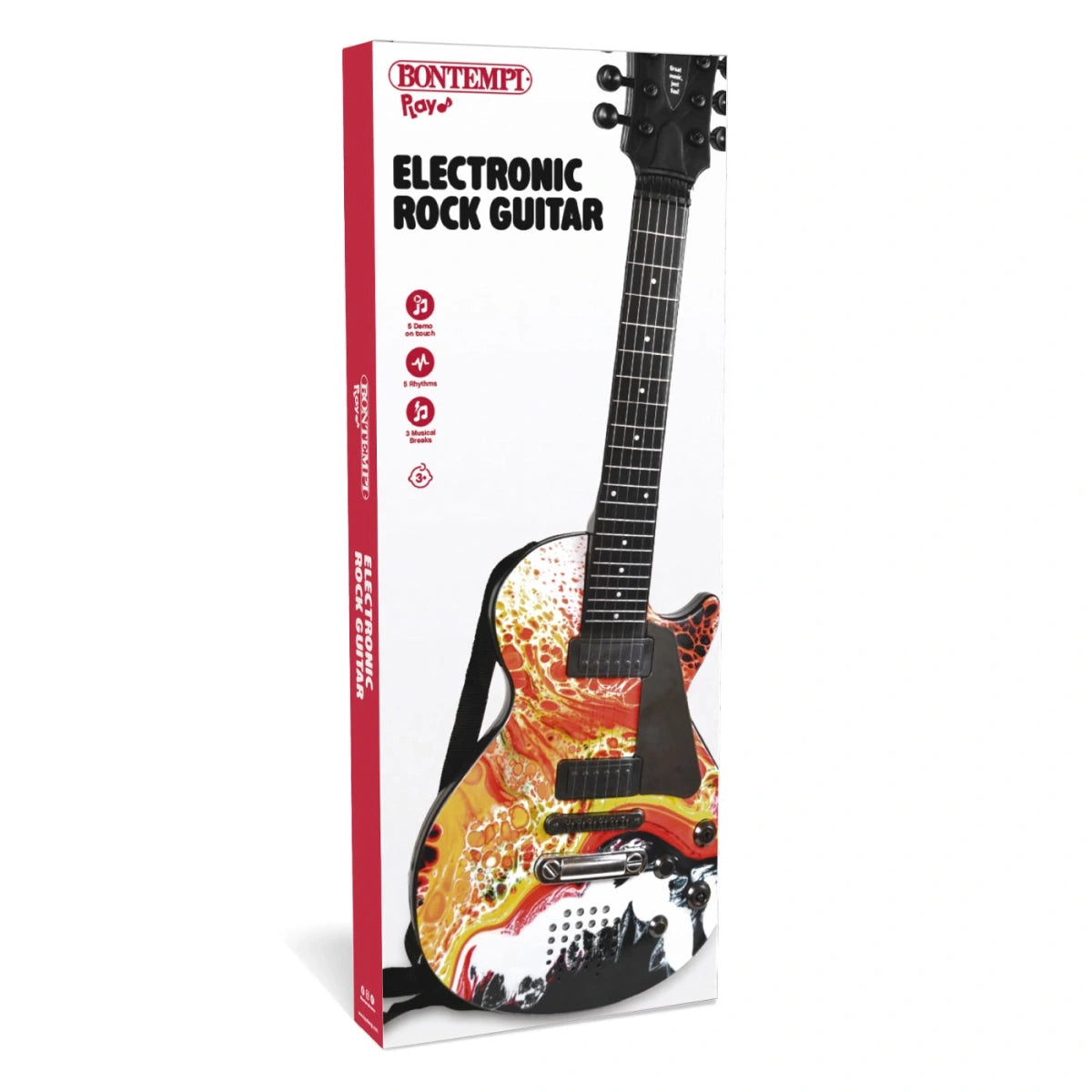 Bontempi Electronic Rock Guitar shown in retail packaging