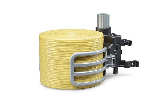 Bruder Bale Gripper front view with round bale accessory Ireland