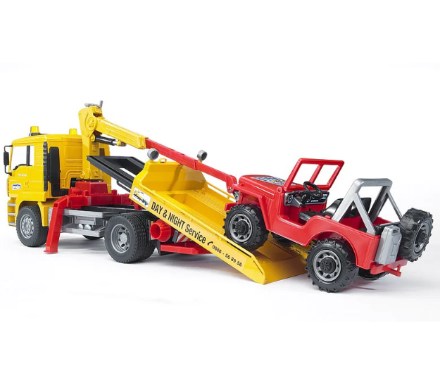 Bruder TGA Breakdown Truck with Cross Country Vehicle