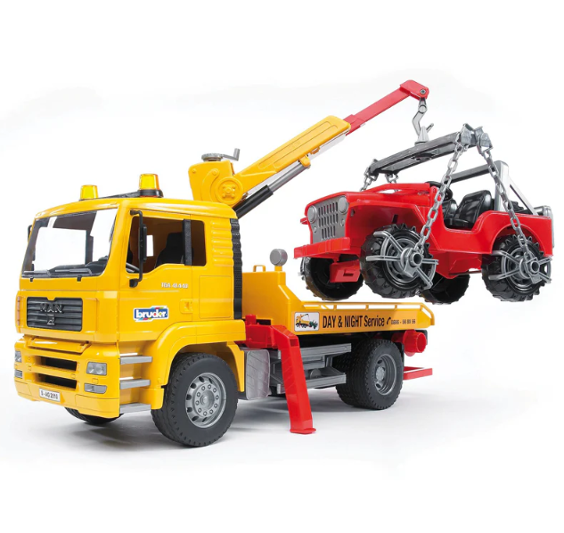 Bruder TGA Breakdown Truck with Cross Country Vehicle