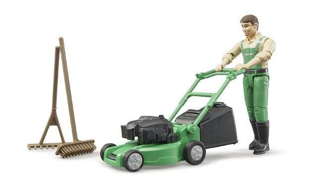 Bruder Gardener with lawnmower and garden tools toy playset Ireland