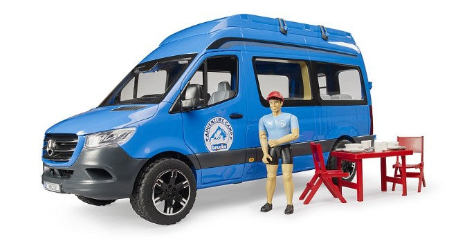 Bruder MB Sprinter Camper Van with driver, chairs and table set Ireland