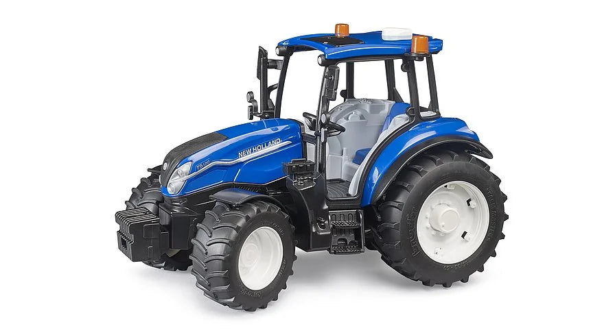 Bruder New Holland T5.120 tractor toy model with detailed cab and tyres in Ireland