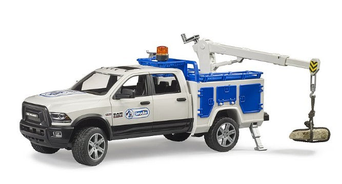 Bruder RAM 2500 Service Truck with crane lifting load Ireland
