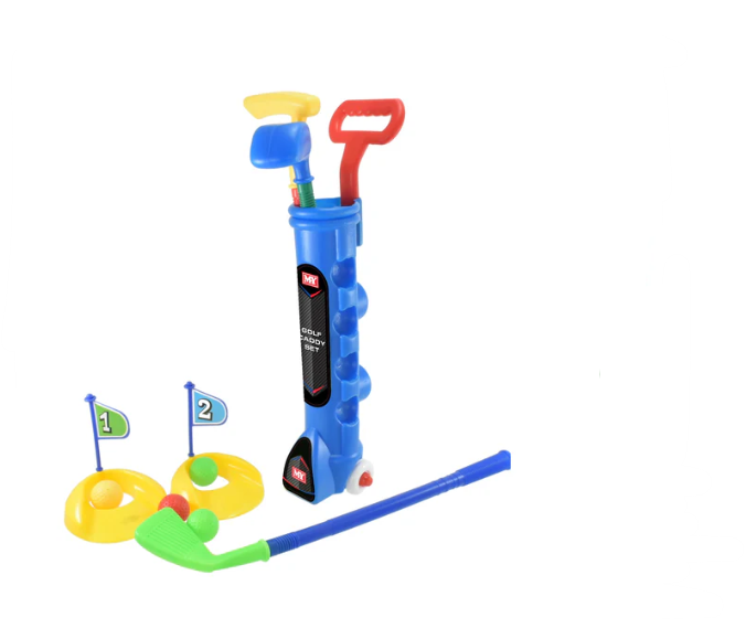 MY Golf Caddy Set for kids with trolley, clubs, balls, flags – ToyTown.ie Ireland