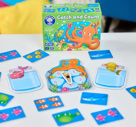 Catch and Count Game Setup on Table with Box - Ireland