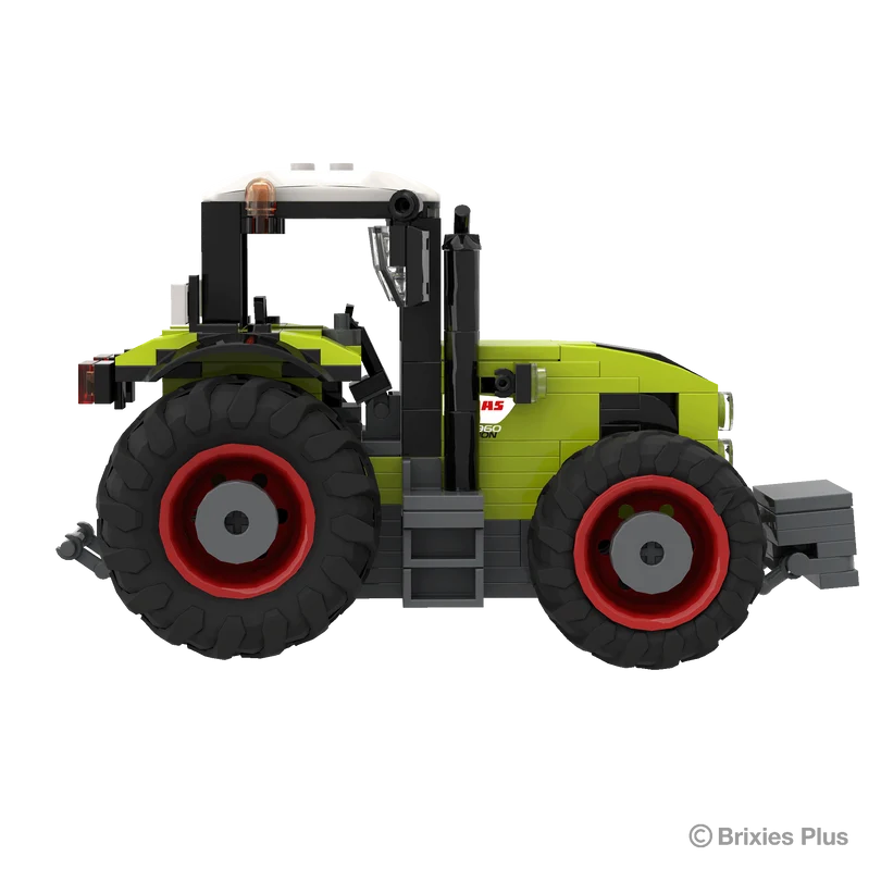 BRIXIES Plus CLAAS AXION 960 viewed from the opposite side with the AXION 960 marking, cab steps, large rear wheel and front weight visible