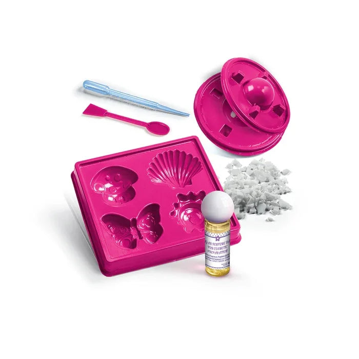 Complete Clementoni Mini Soap & Bath Bomb Maker kit with moulds, fragrance and ingredients in Ireland