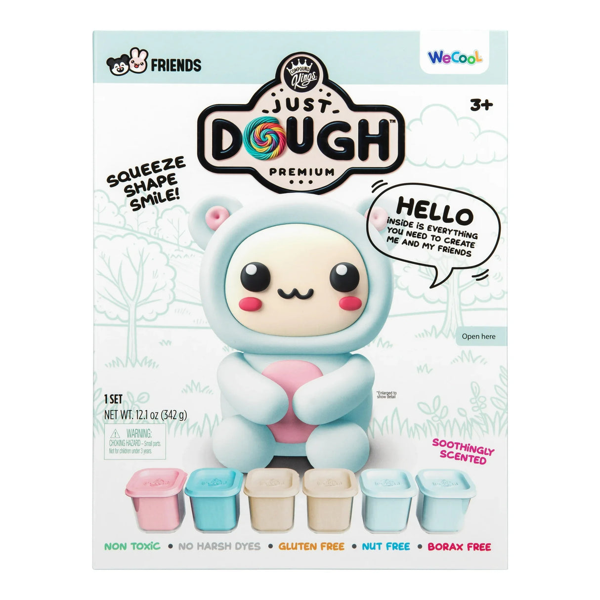 Compound Kings Just Dough Bear Character Pack box with bear figure design on front – Ireland.