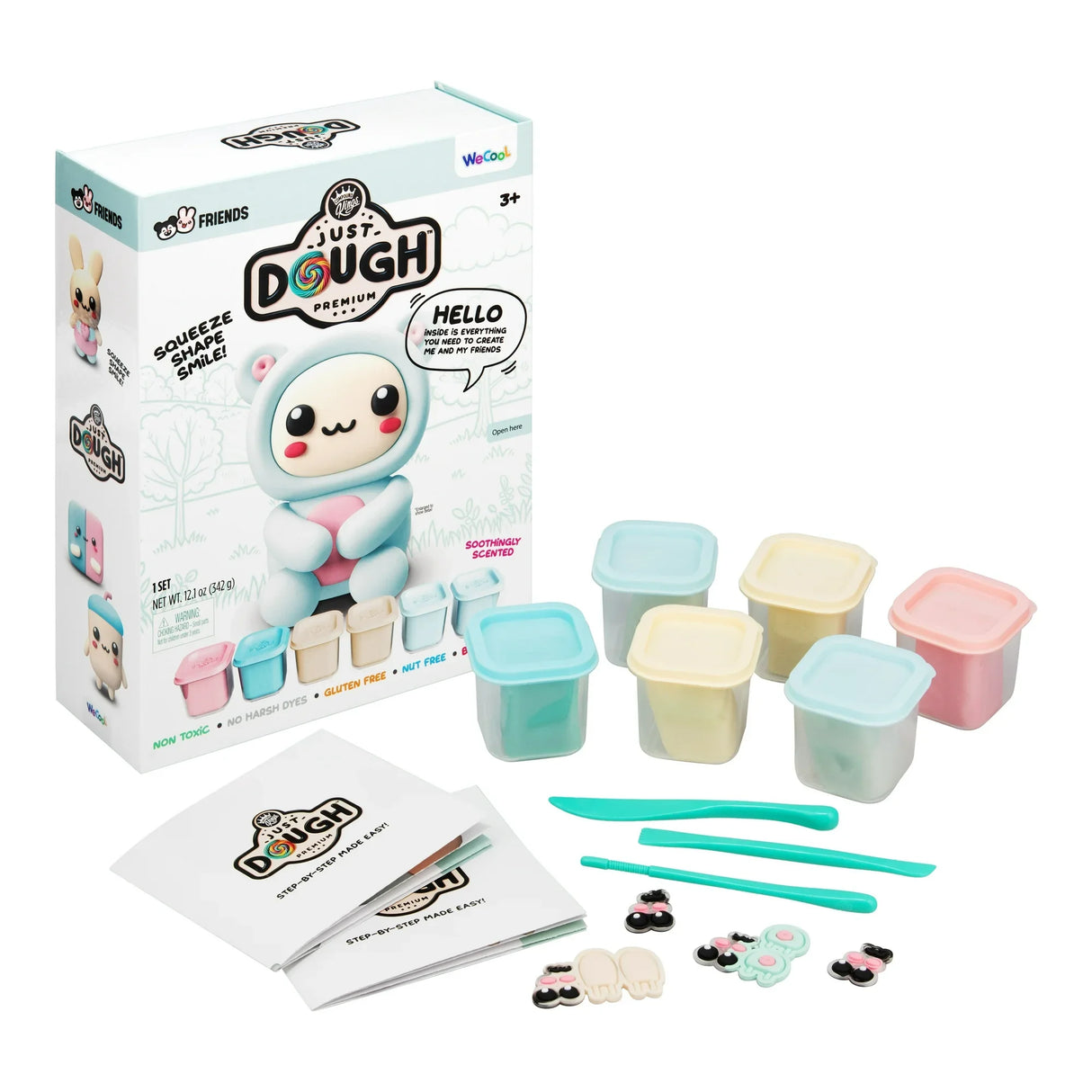 Compound Kings Just Dough Bear Character Pack complete set with box, dough tubs, and tools – Ireland.