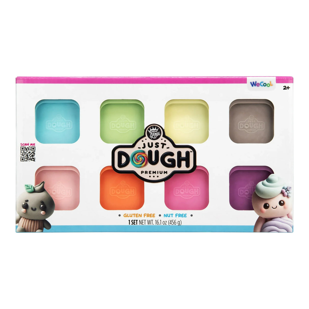 Compound Kings Just Dough Soft Elegance 8 Pack box front showing colourful dough tubs – Ireland.