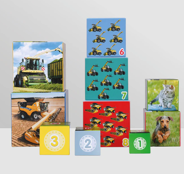 Tractor Ted Stacking Cube